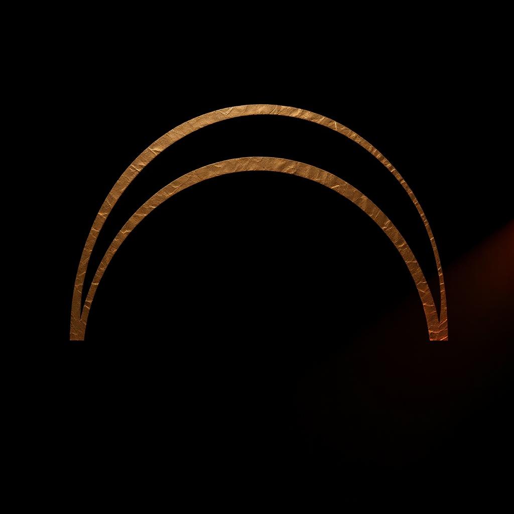 Truth & Tribulations Podcast cover art — a textured bronze arc on deep charcoal.